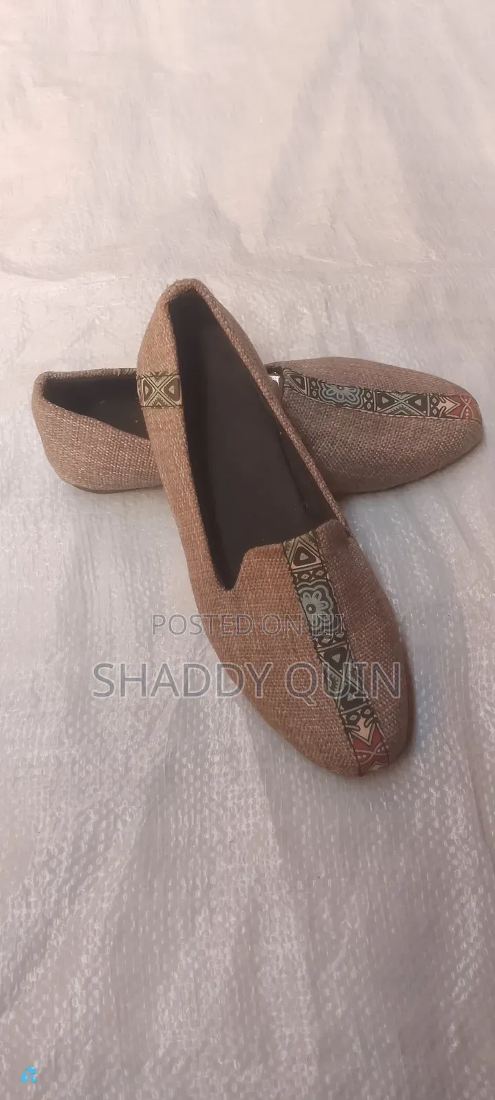 Ladies Flip on Fabric Flats