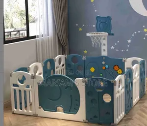 Kids Play Pen With Basket Ball Hooop