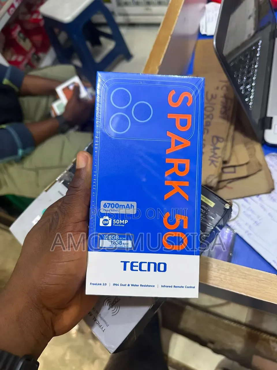 New Tecno Spark 50 128 GB Gray