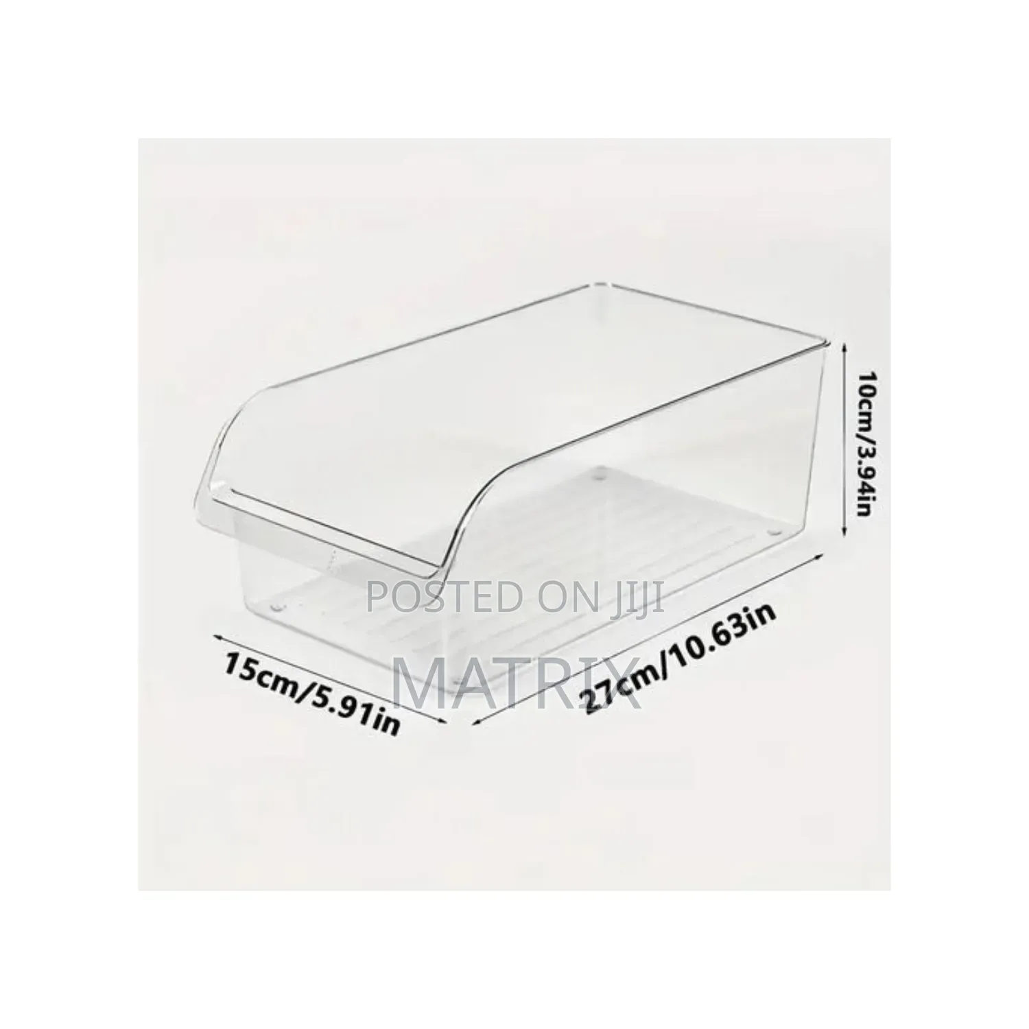 2Pcs Acrylic Fridge Containers