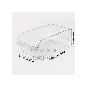 2Pcs Acrylic Fridge Containers