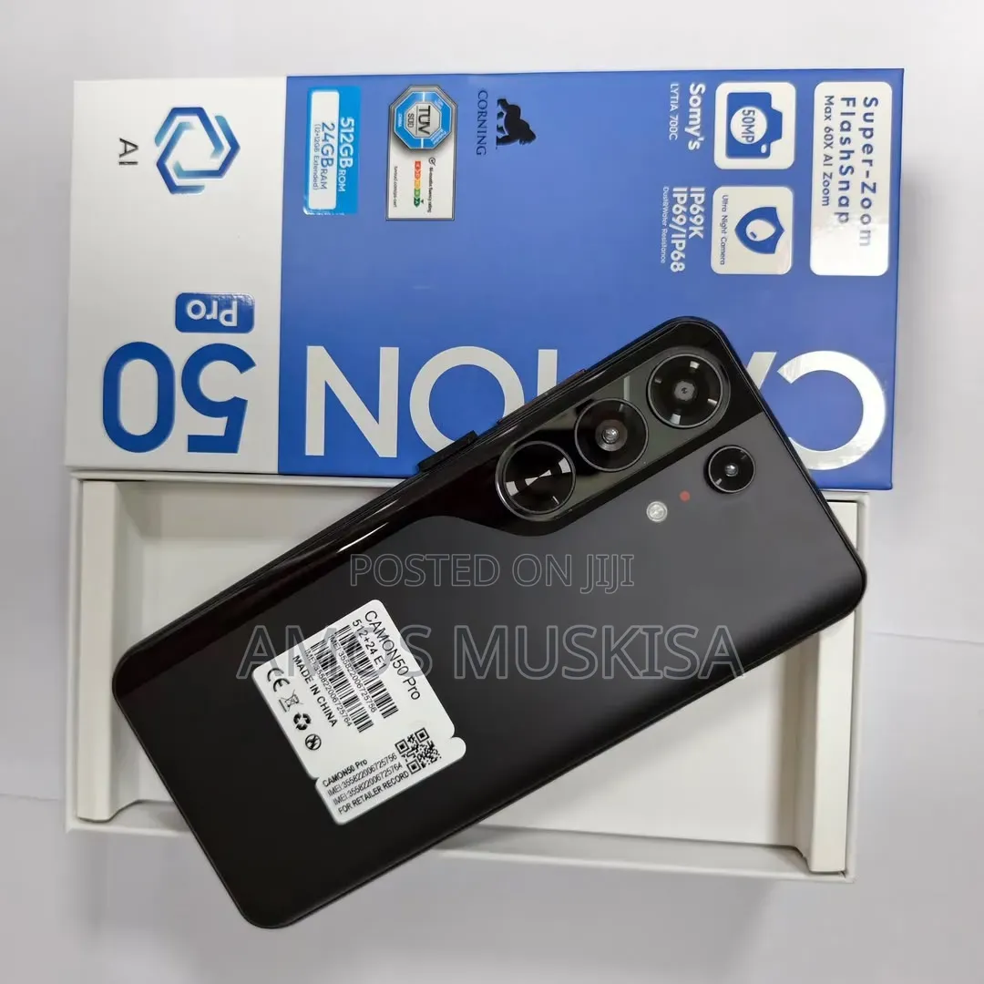 New Tecno Camon 50 Pro 256 GB Black