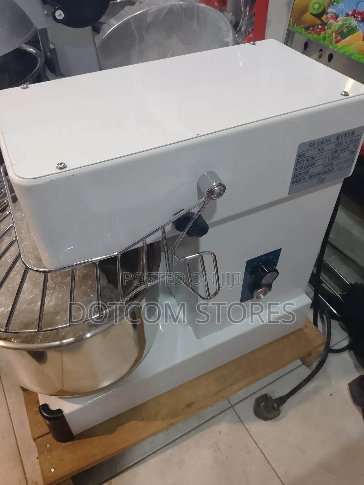 Commercial H10 / B10 Spiral Bakery Dough Mixer