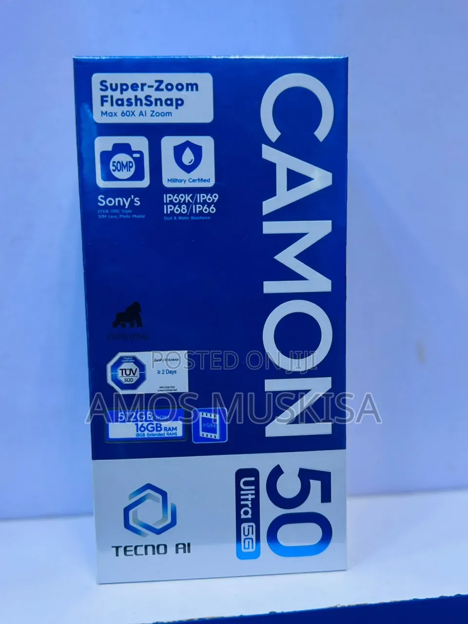 New Tecno Camon 50 Ultra 512 GB Black