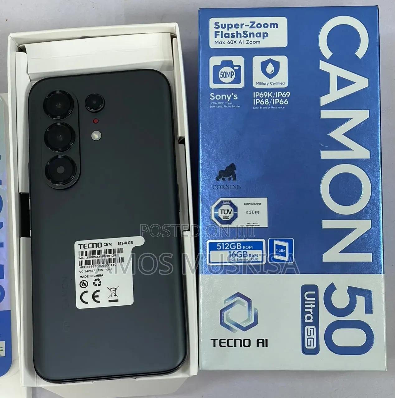New Tecno Camon 50 Ultra 512 GB Black