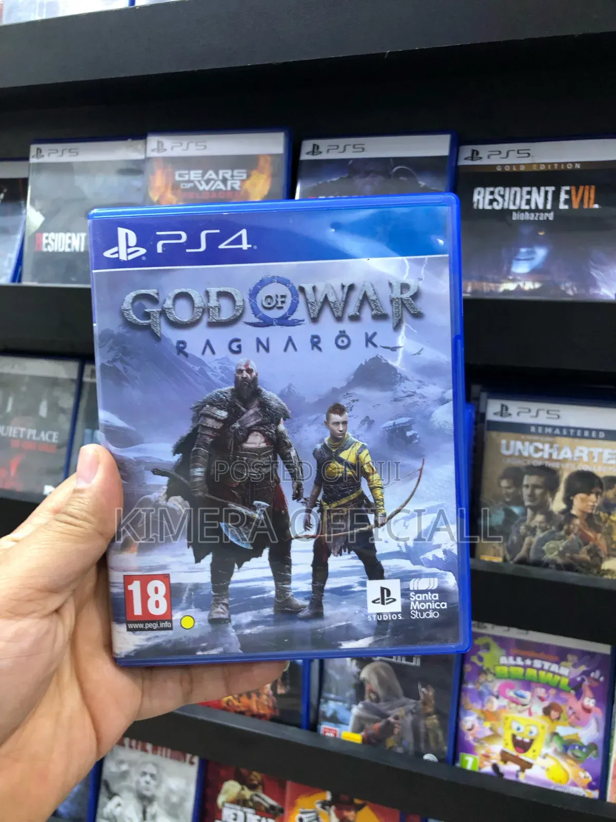 God of War Ragnarok PS4 Original Disc -Kratos His Son Atreus Journey