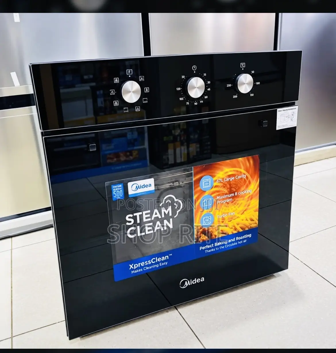 MIDEA 67liters Inbuilt Oven Black