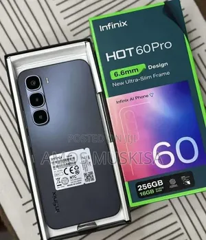 New Infinix Hot 60 Pro 256 GB Black