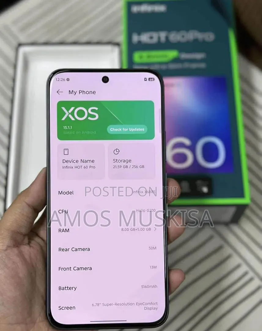 New Infinix Hot 60 Pro 256 GB Black