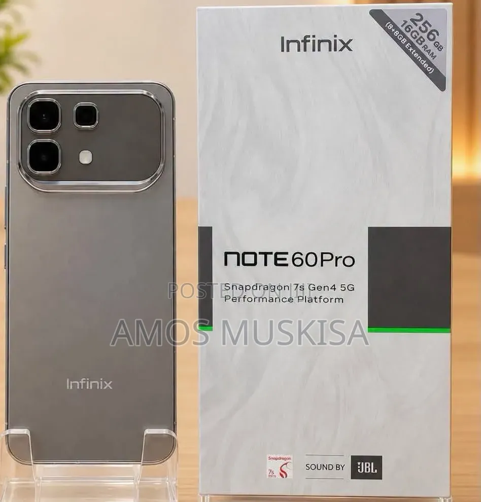 New Infinix Note 60 Pro 256 GB Gray