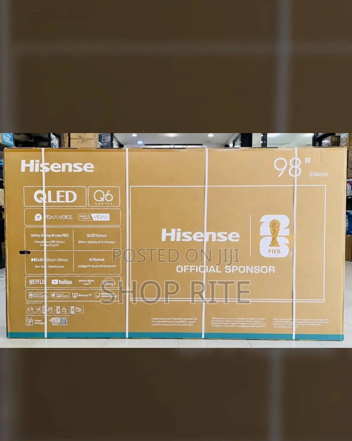 HISENSE QLED Q6 Series 98 Inches Vida TVs