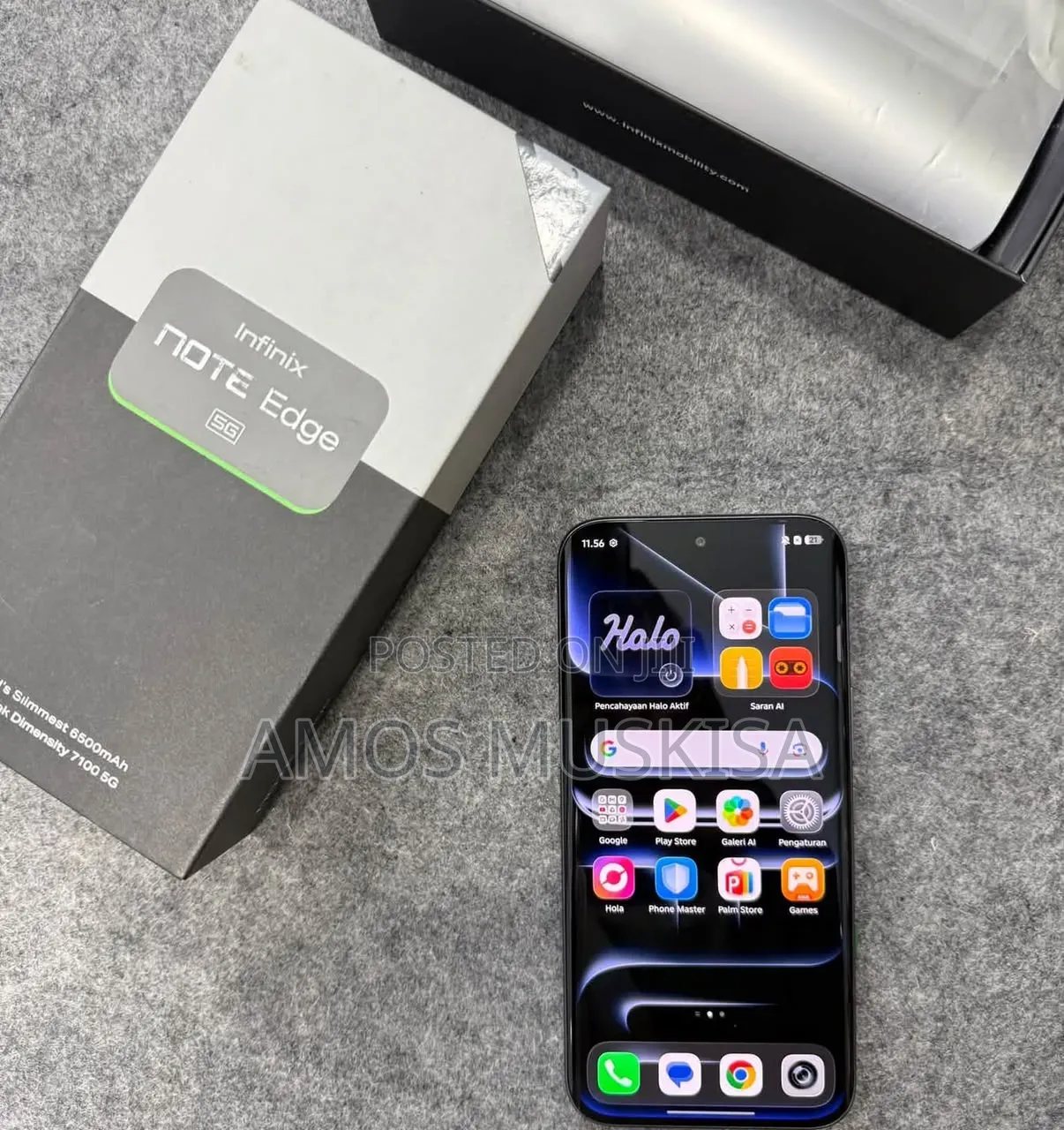 New Infinix Note Edge 256 GB Blue