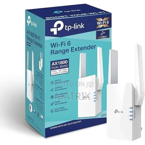 TP-Link AX1800 WiFi 6 Extender Internet Booster, Covers Up to 1500 Sq