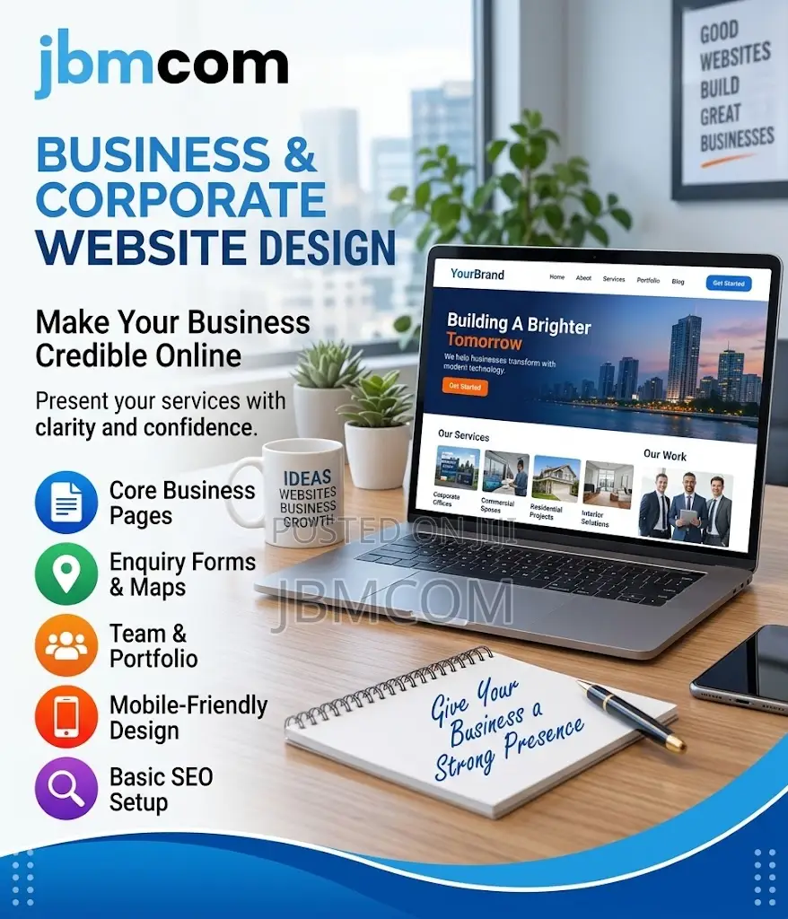 Company Business Website Design in Uganda