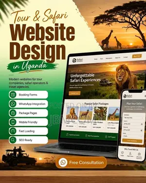 Tour Safari Website Design in Uganda