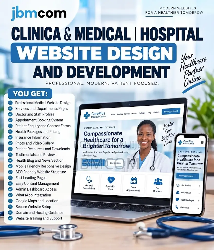 Clinic and Hospital Website Development