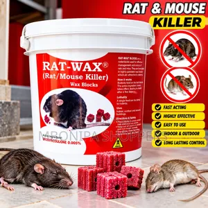 RAT-WAX Rat Mouse Killer Wax Blocks Fast-Acting Rodent Control