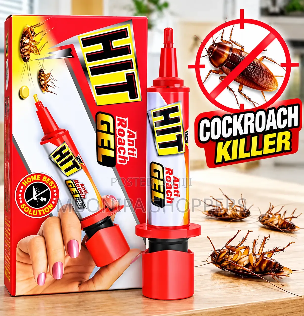 Anti-Roach Gel Bait – Powerful Cockroach Killer Gel