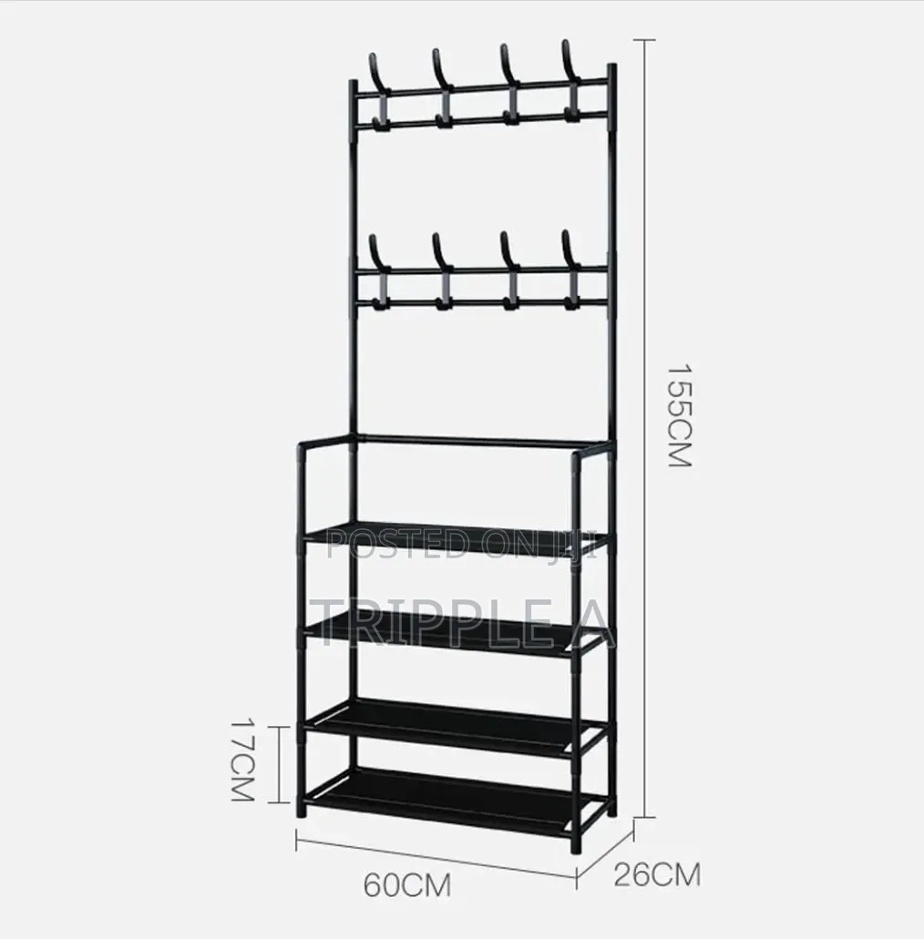 Wolpin 4 Tier Shoe Rack