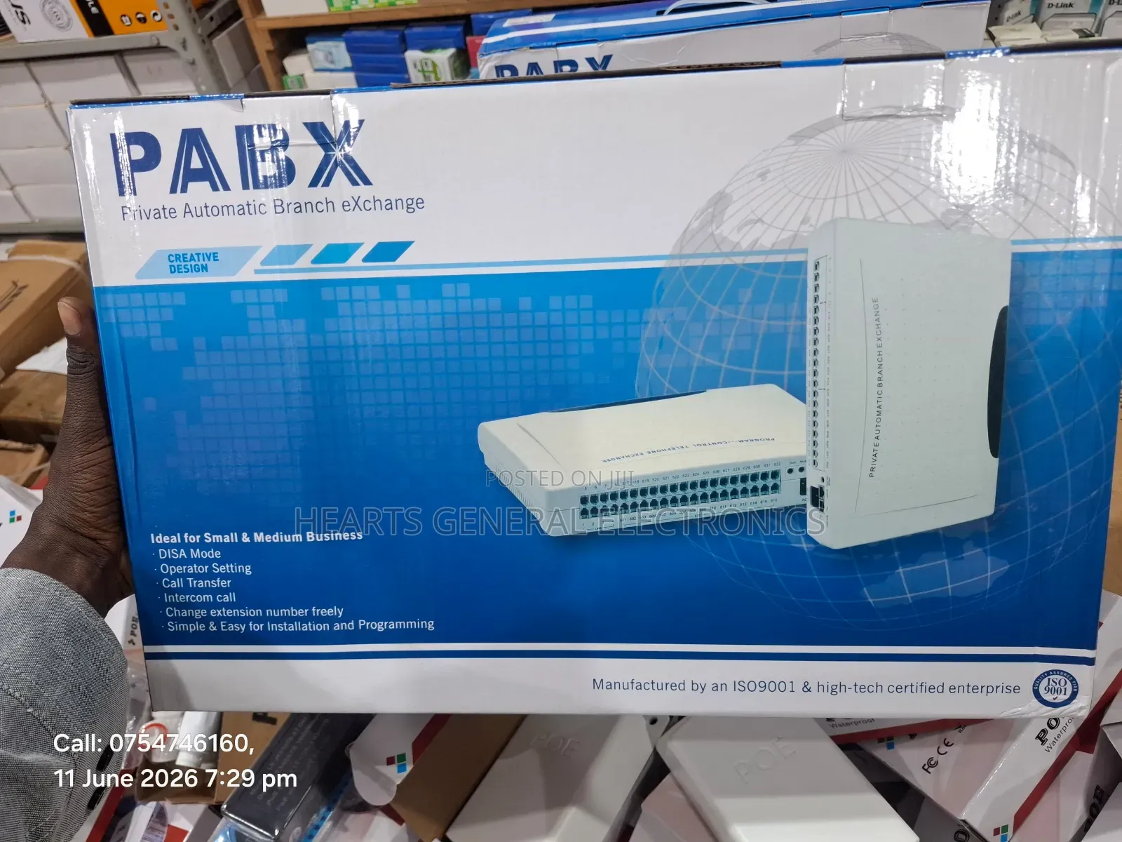 Hybrid PABX Extension Telephone Exchange PBX System