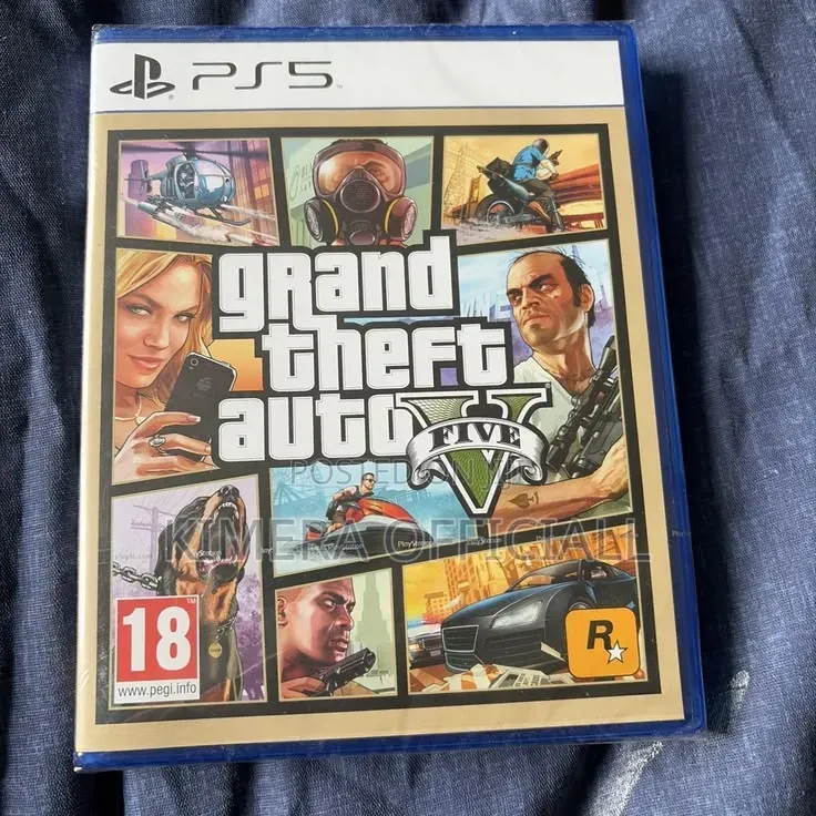 GTA 5 Game Cd for Ps5. Grand Theft Auto Five (GTA v Disc for PS5)