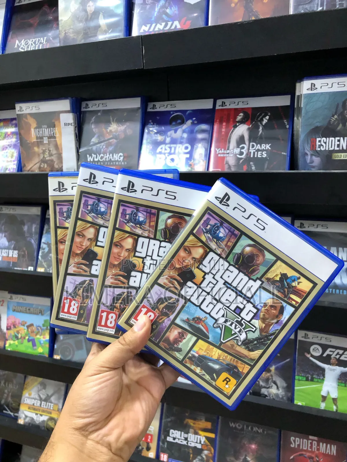 GTA 5 Game Cd for PS5. Ignore the Main Story, Just Punch Pedestrians.