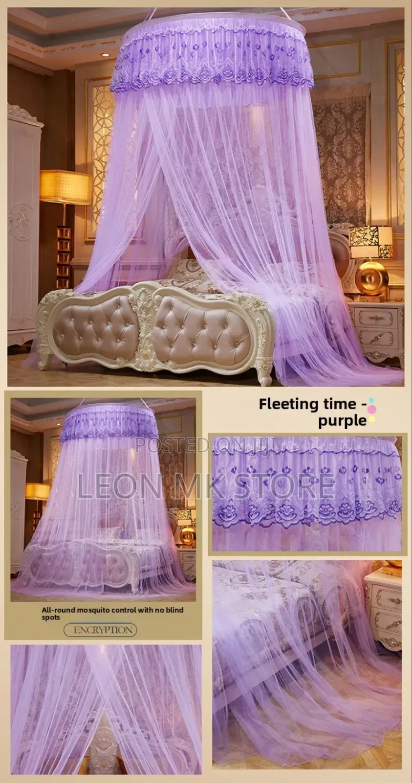 Luxury Purple Princess Mosquito Nets