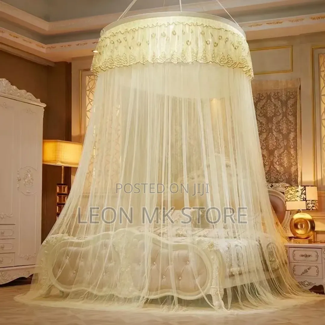 Royal Cream Canopy Bed Net