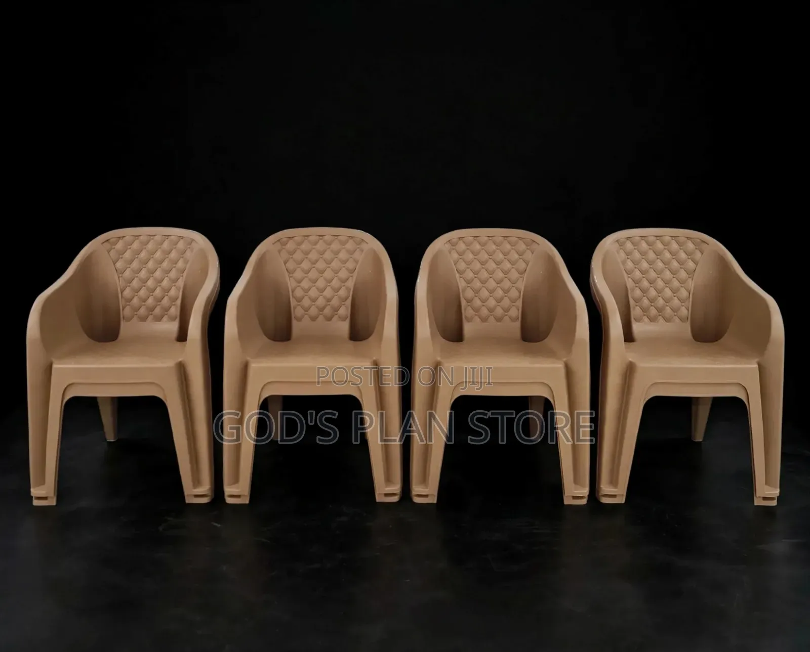 1pcs Diamond Patterned Plastic Chairs Plastic Chairs