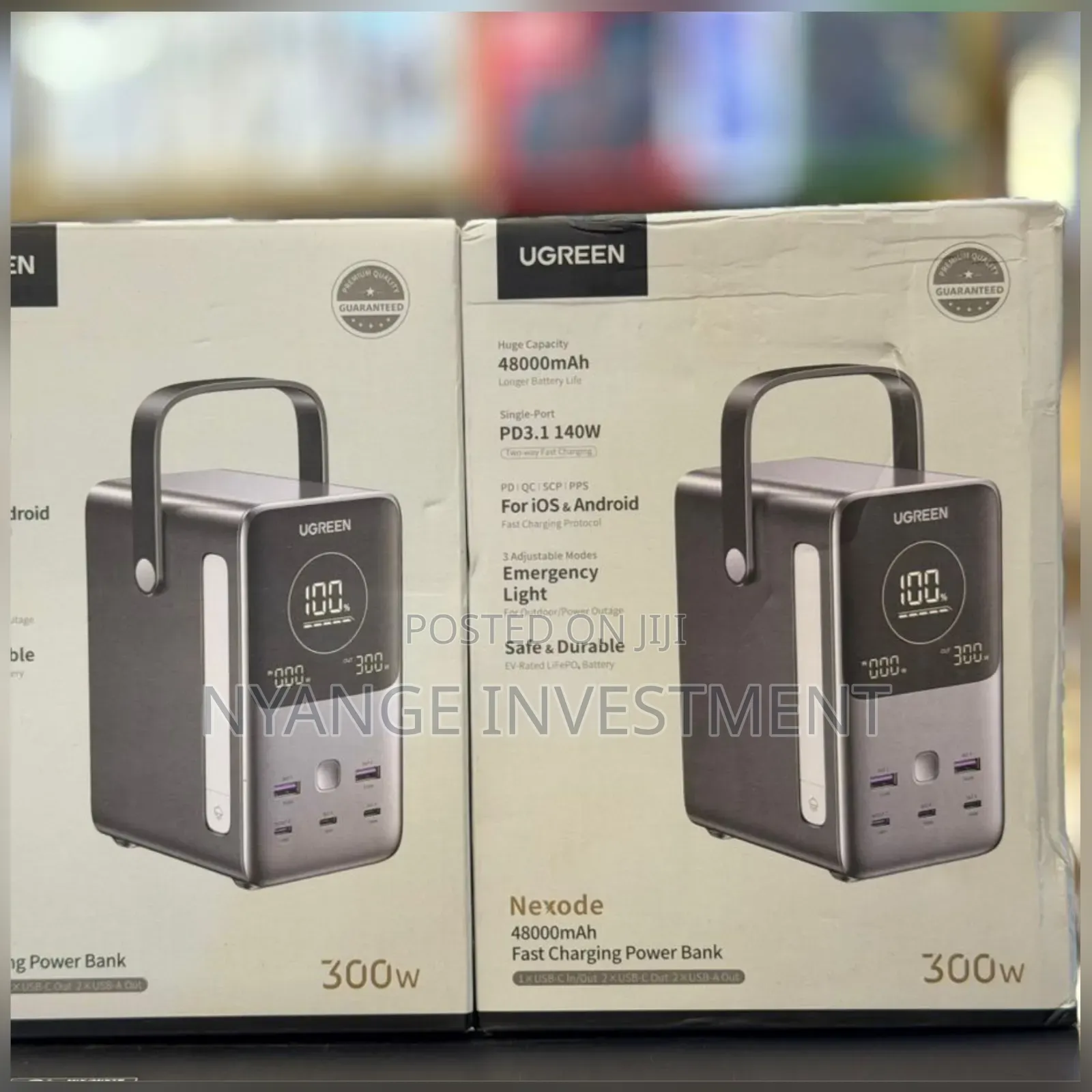 Ugreen 48000mah Portable Power Bank 300W With Smart Digital Display.