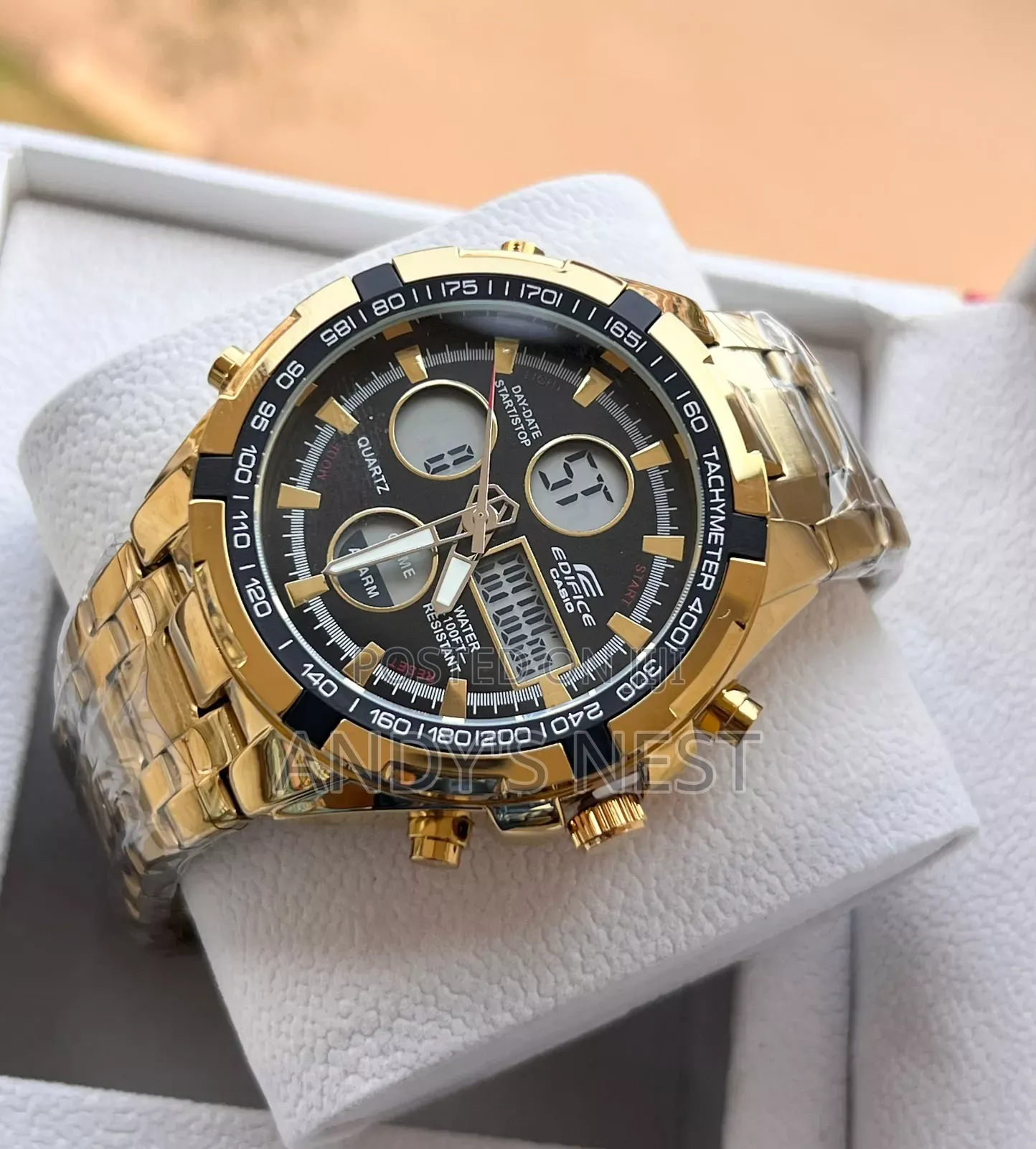 Casio Golden Digital and Analog Watch