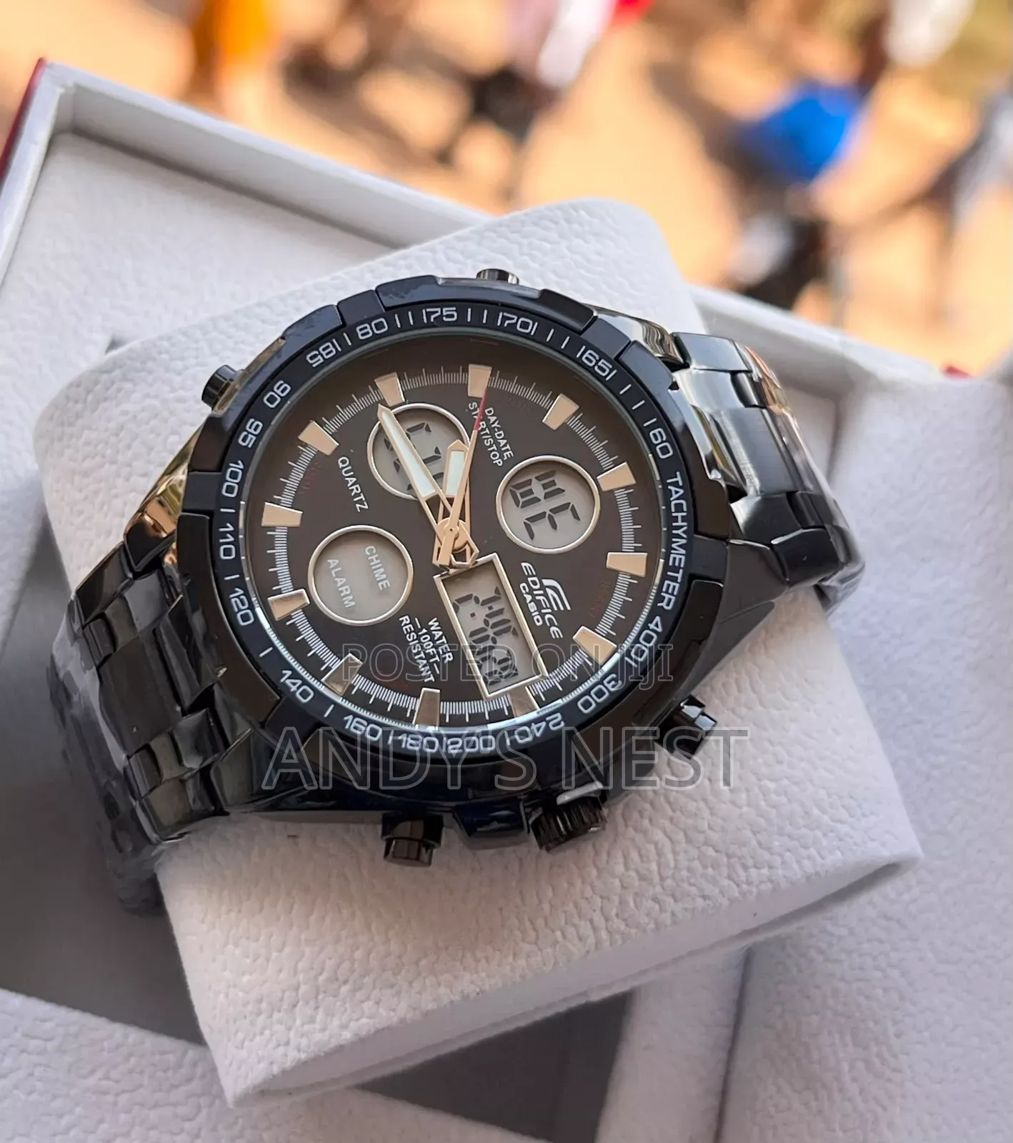 Edifice Casio Black Watch