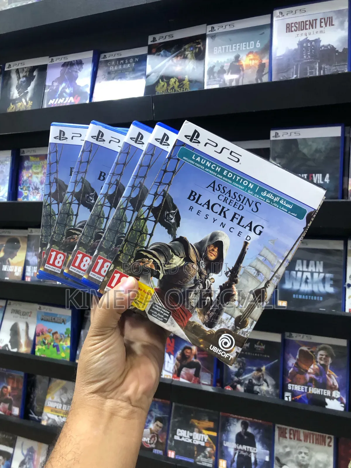Assassin's Creed Black Flag Resynced PS5 Game Disc