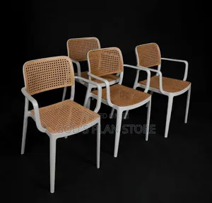 Gray Cane -Popping Plastic Chairs Plastic Chairs