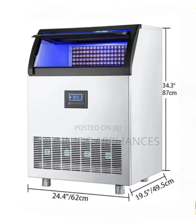 120kgs Commercial Ice Maker Machine With Transparent Lid Within 24hrs