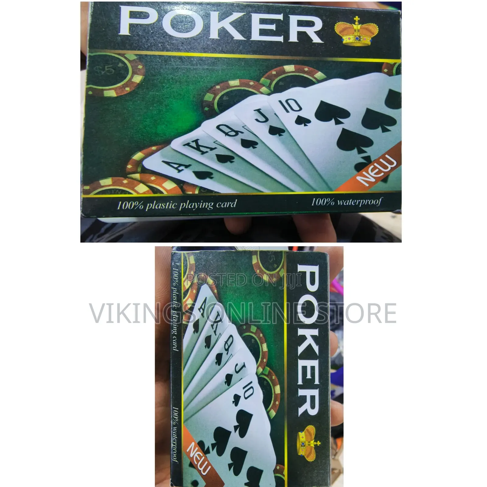 100% Plastic Waterproof Poker Playing Cards