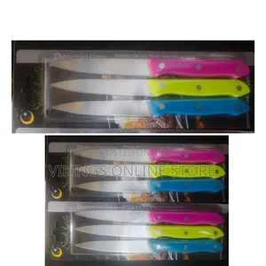 3-Piece Stainless Steel Kitchen and Fruit Knife Set