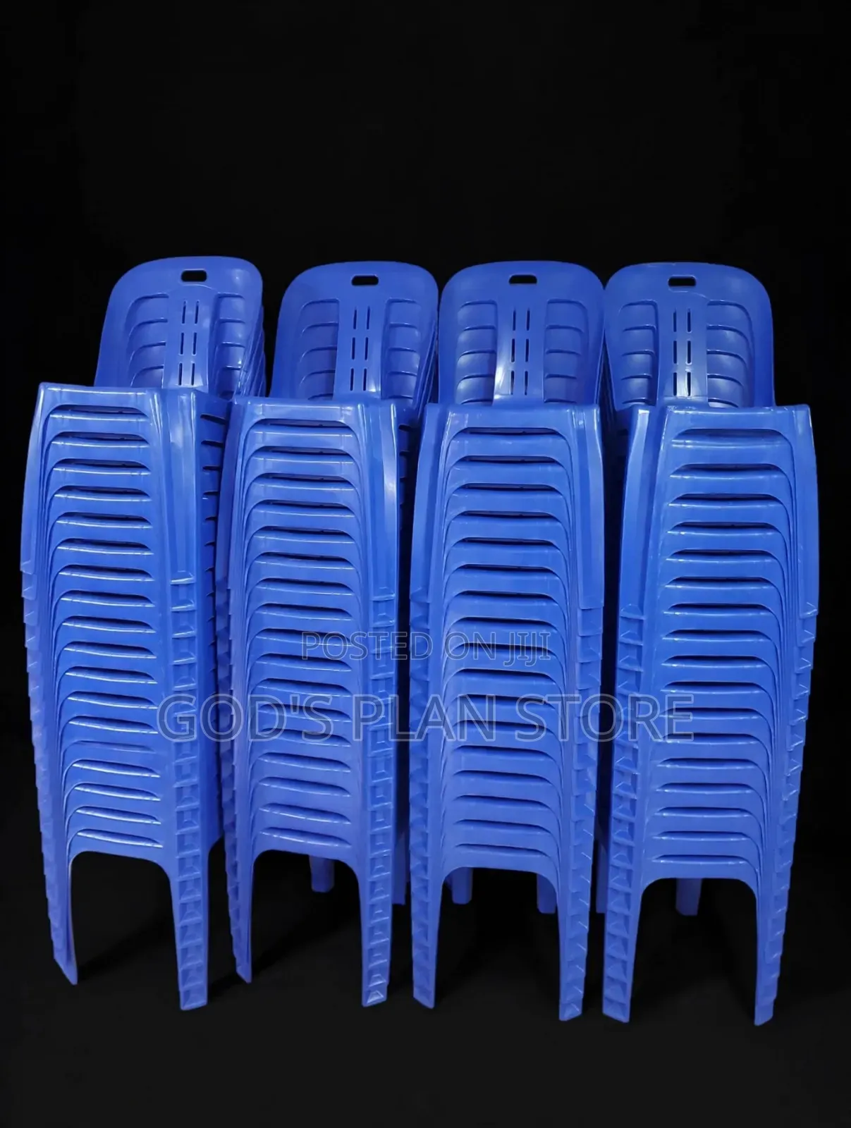 Whitenive Stackable Armless Plastic Chairs Plastic Chairs