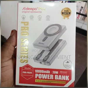 Aldeepo Pro Series 10000mAh Magnetic Wireless Power Bank.