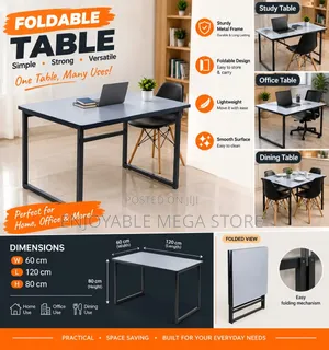 Reading/Study Folding Table 120cm*60cm