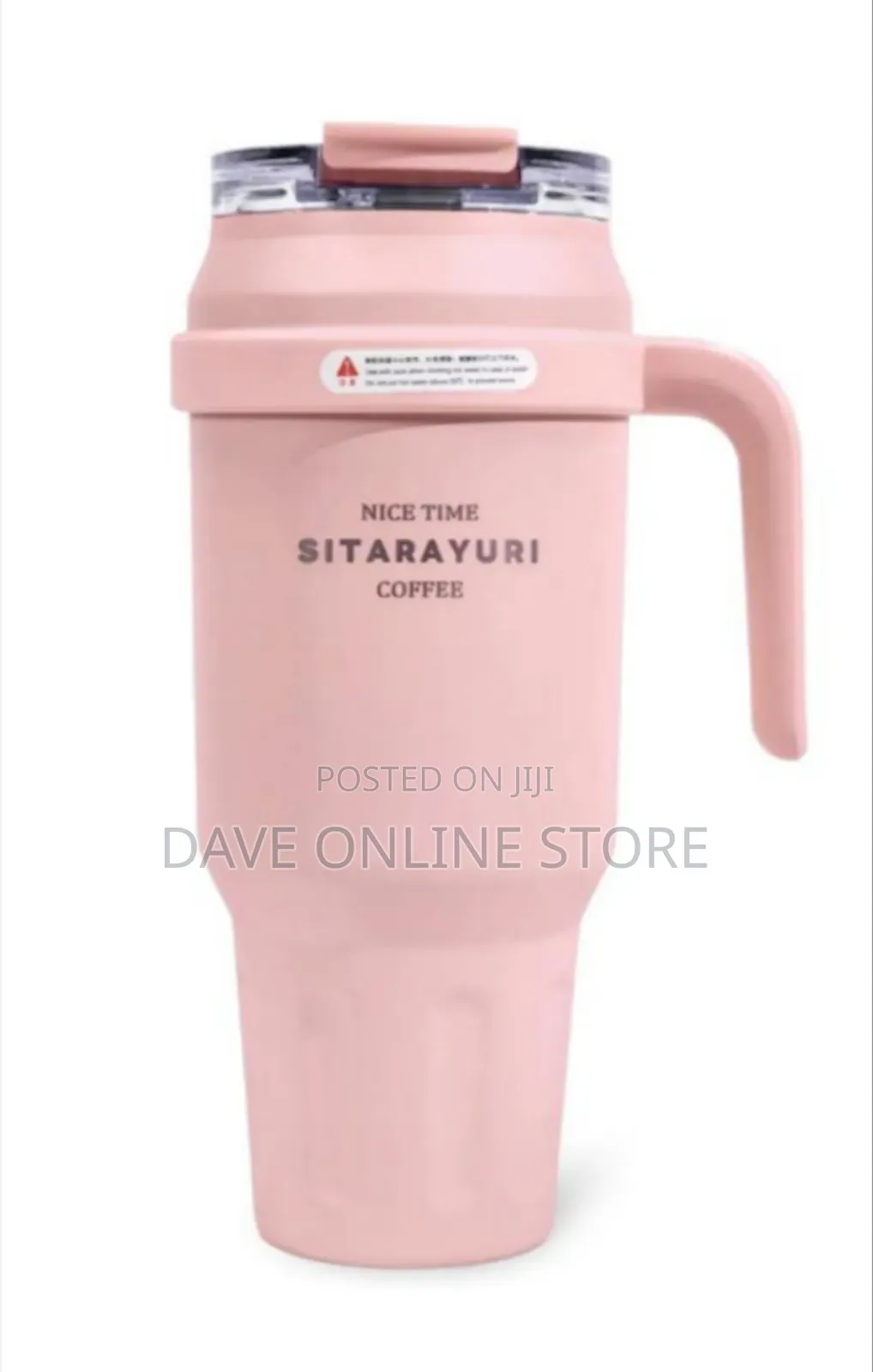 SITARAYURI Dual-Lid Double-Wall Insulated Stainless Steel Tumbler.