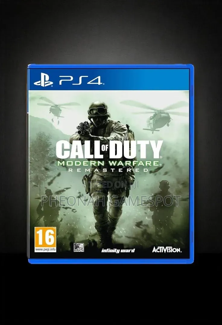Call of Duty Modern Warfare Remastered Game Cd for Playstation 4