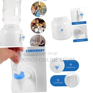 White Plastic Desktop Water Dispenser Stand and Bucket Rack