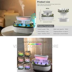 Raindrop Humidifier Aroma Diffuser With Soothing Rain Sounds