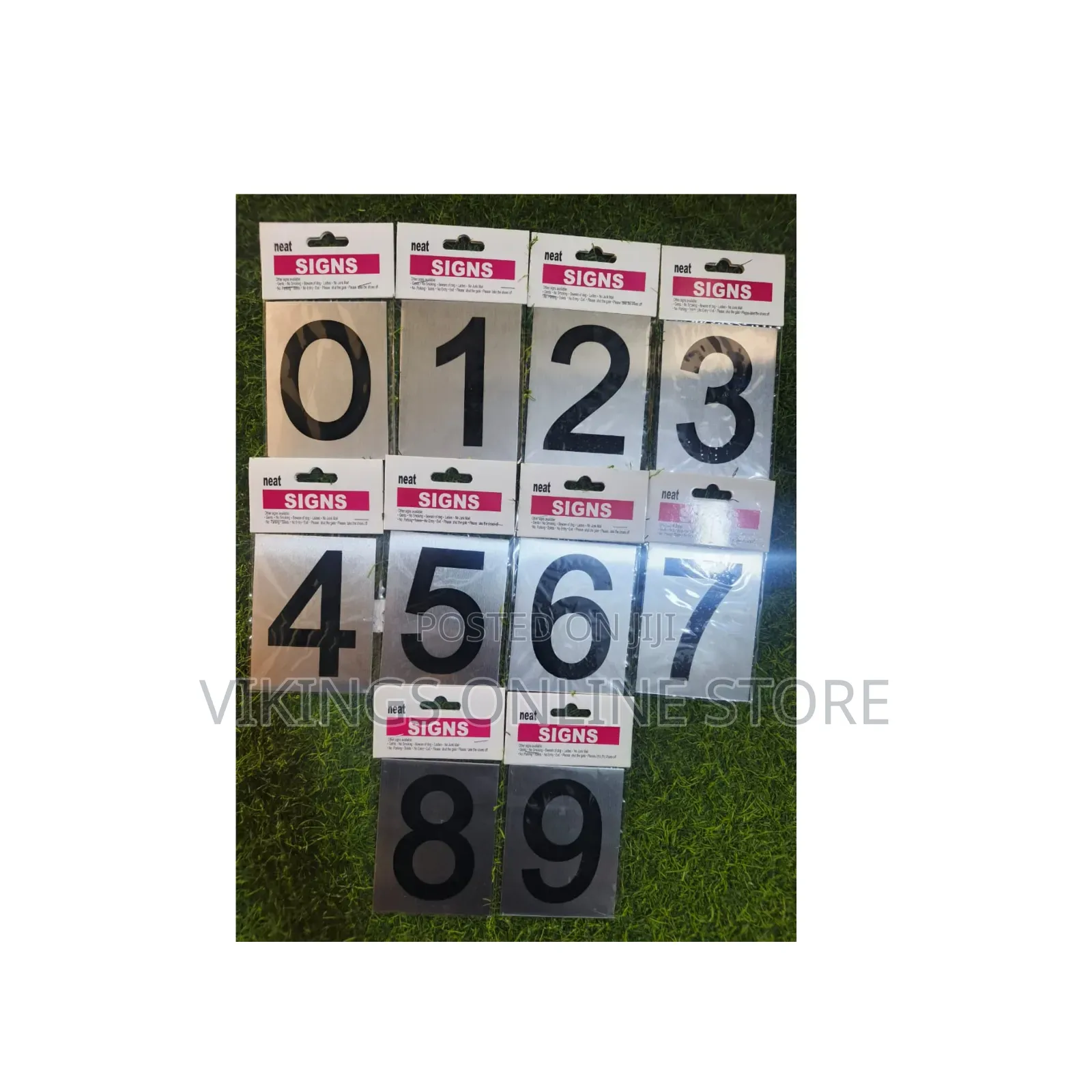 Set of Neat Signs 0-9 Self-Adhesive Number Stickers
