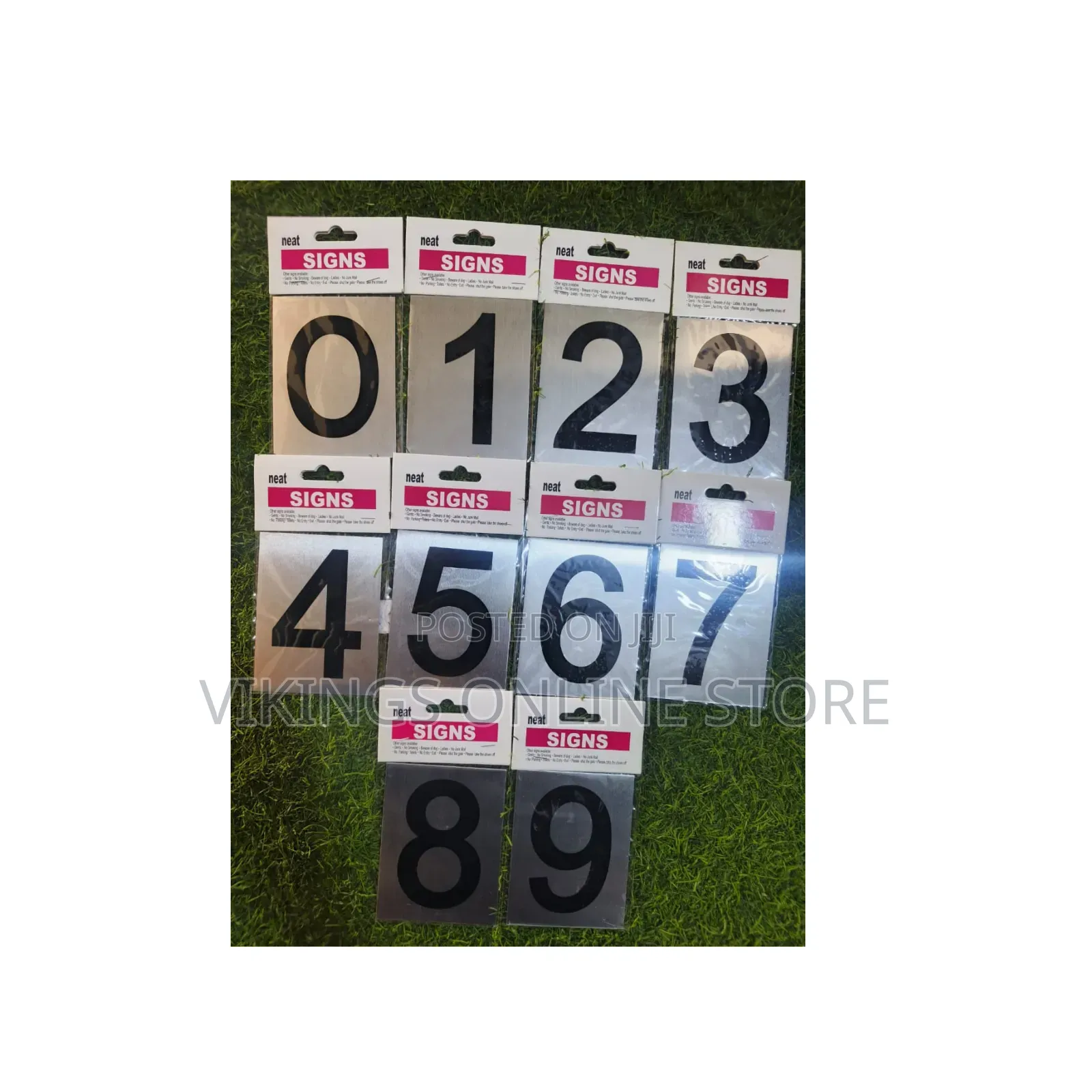 Set of Neat Signs 0-9 Self-Adhesive Number Stickers