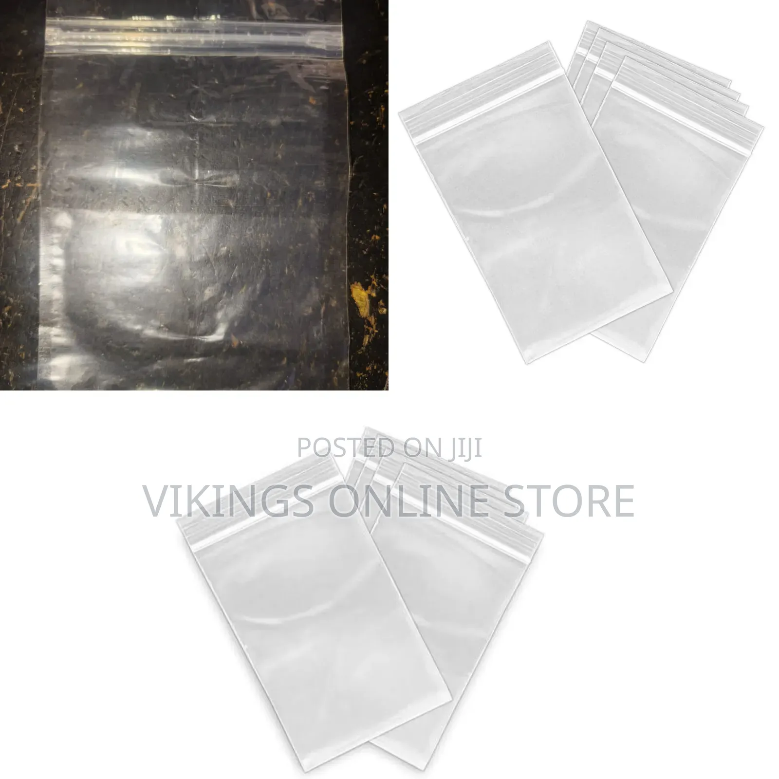 Clear, Resealable Plastic Zip-Lock Bags for Organizing Small Items
