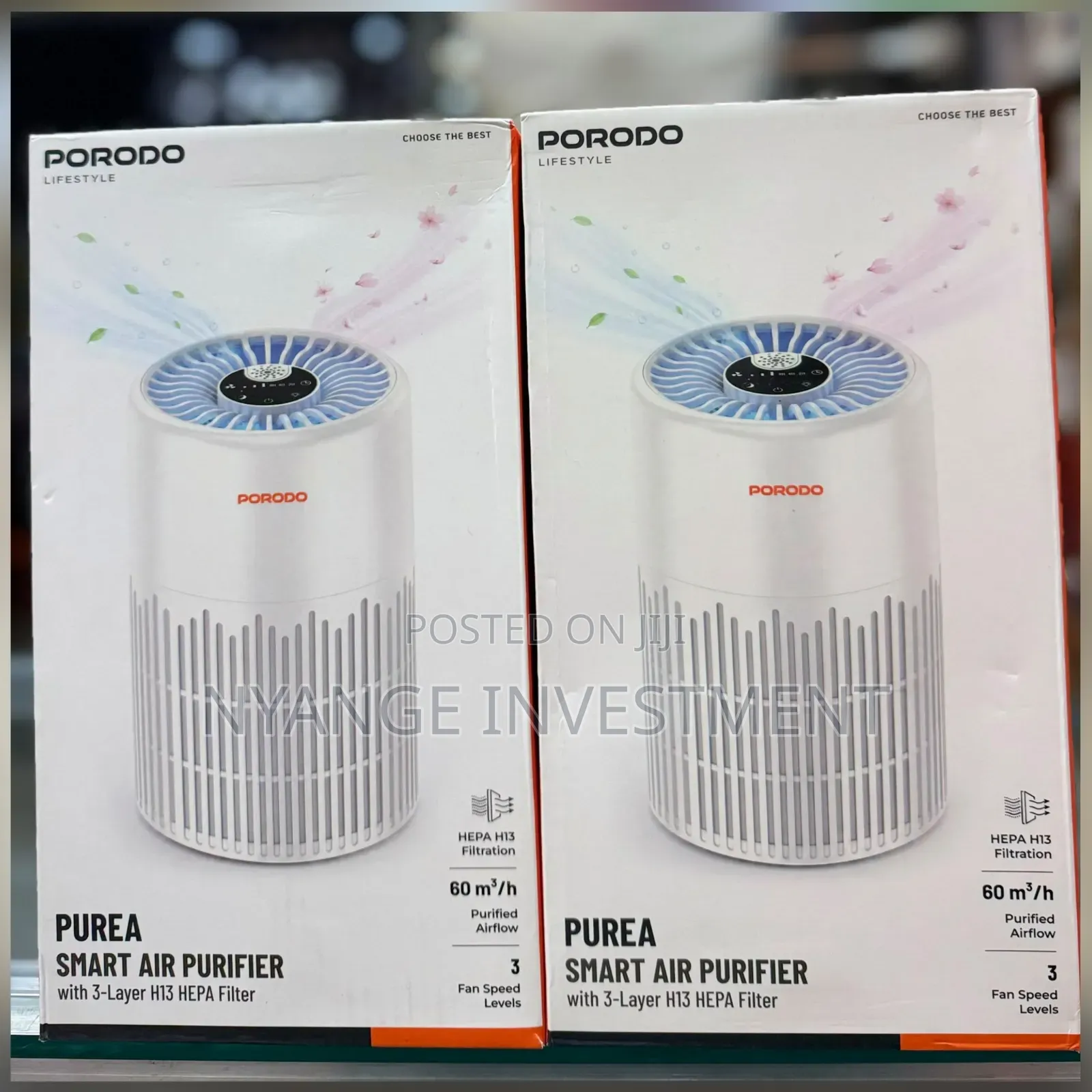 Porodo Purea Smart Air Purifier With 3 Layers -
