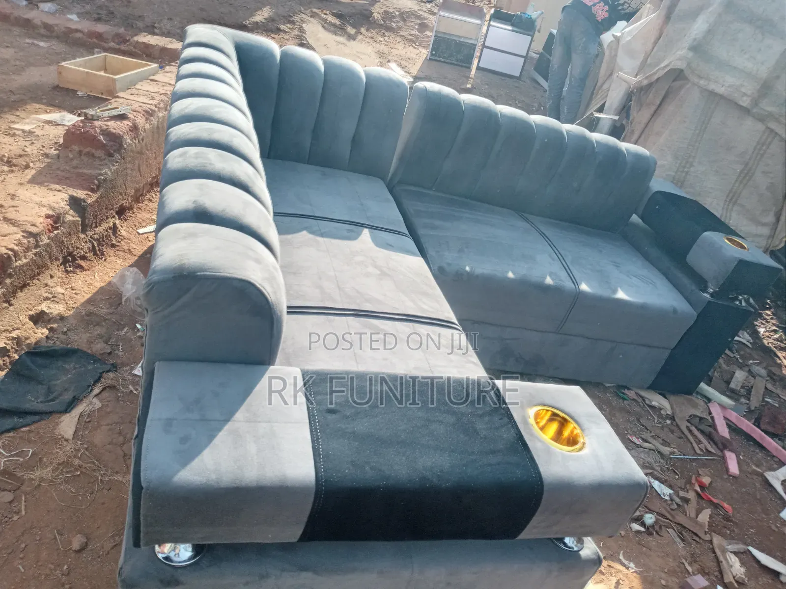 5 Seater L Sofa Set
