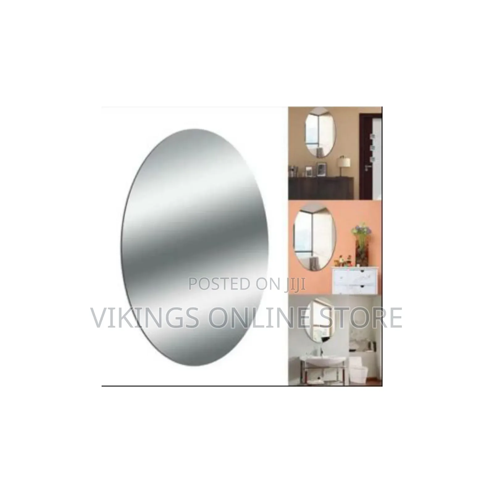 Self-Adhesive Oval Mirror Wall Sticker